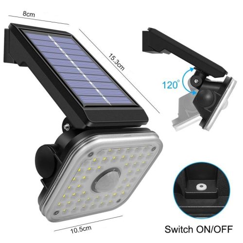 LF-1750B Solarna Zidna Lampa – Pametno i Snažno Osvetljenje!