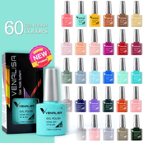 Venalisa VIP2 veliki set 60 UV/Led gel lakova, boje 31-90