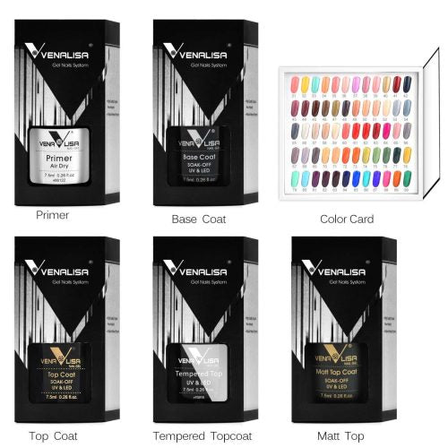 Venalisa VIP2 veliki set 60 UV/Led gel lakova, boje 31-90