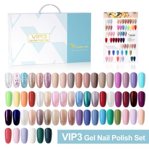 Venalisa VIP3 veliki set 60 UV/Led gel lakova, boje 701-760