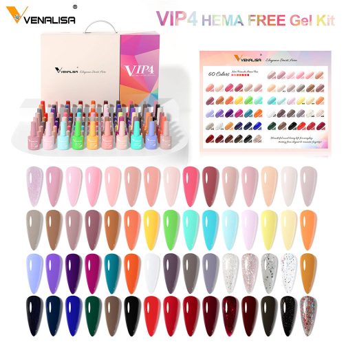 Venalisa VIP4 veliki set 60 UV/Led gel lakova, boje 401-460