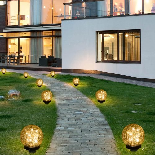 Solarna LED kugla za baštu i dvorište