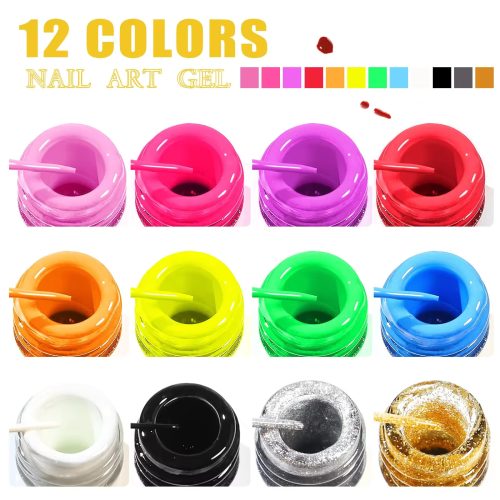 Gel za nail art MISSCHEERING 12 kom/8ml