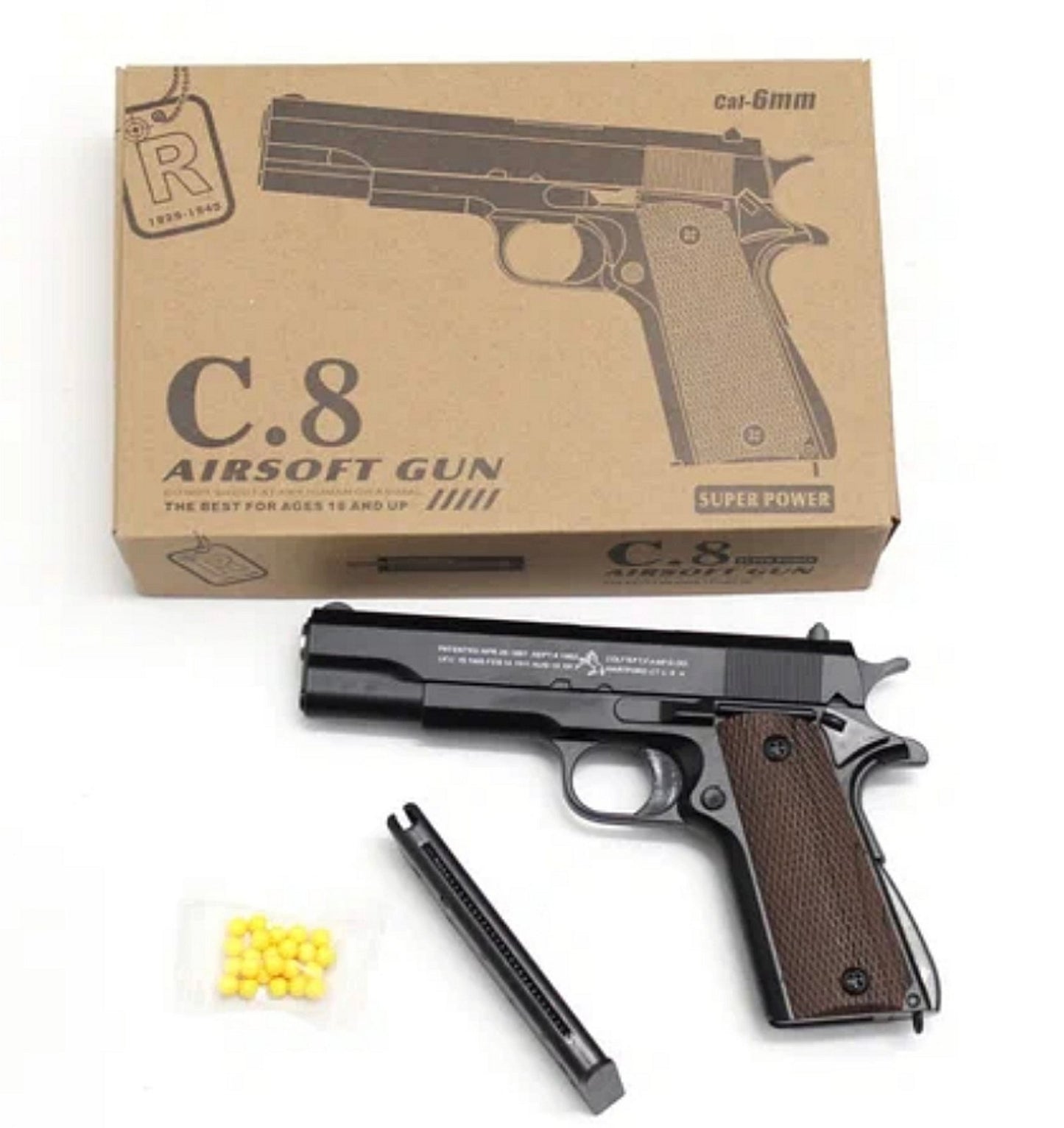 Metalna Replika C8 i Polumetalna C19+ | 500 kuglica