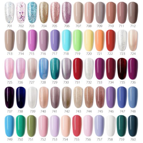 Venalisa VIP3 veliki set 60 UV/Led gel lakova, boje 701-760