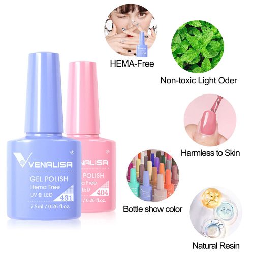 Venalisa VIP4 veliki set 60 UV/Led gel lakova, boje 401-460