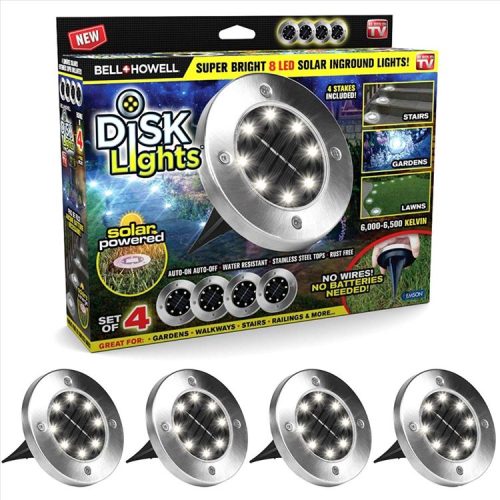 LED solarni diskovi za dvorište – Set od 4 komada
