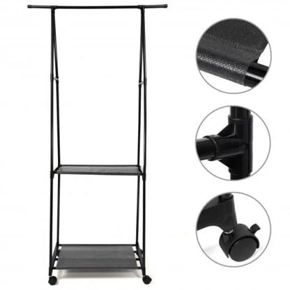 Stalak za odeću i odlaganje 160x55cm