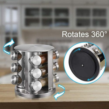 Rotirajući držač za začine – 12 bočica