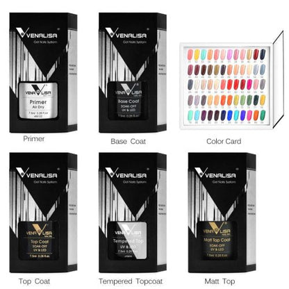 Venalisa VIP2 veliki set 60 UV/Led gel lakova, boje 31-90