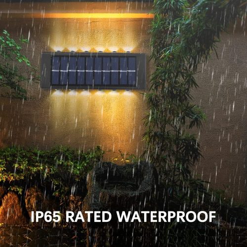 Solarna zidna LED lampa – 2 kom