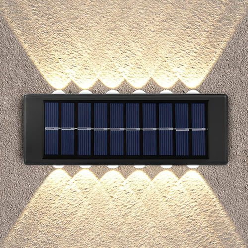 Solarna zidna LED lampa – 2 kom