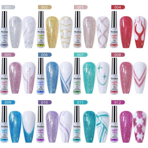 Gel za nail art MISSCHEERING 12 kom/8ml