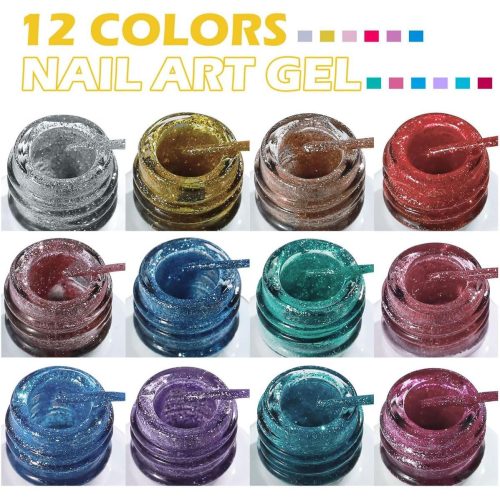 Gel za nail art MISSCHEERING 12 kom/8ml