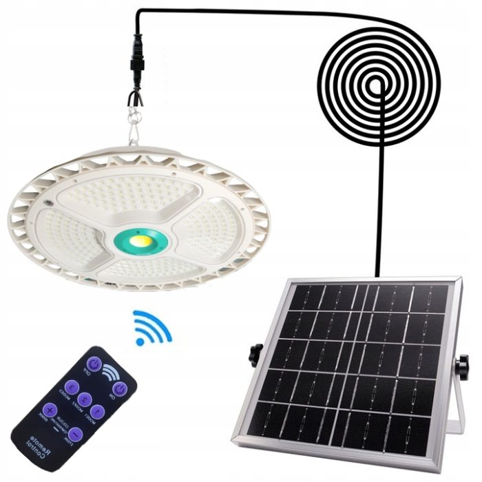 Solarni viseći LED reflektor + daljinski 200W/400W