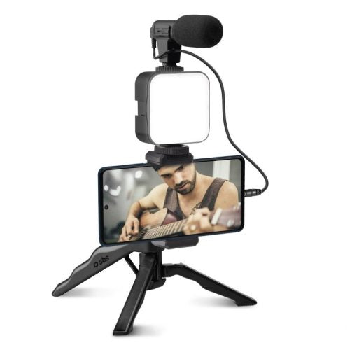 Set za Snimanje – Mikrofon, Stativ i LED Svetlo